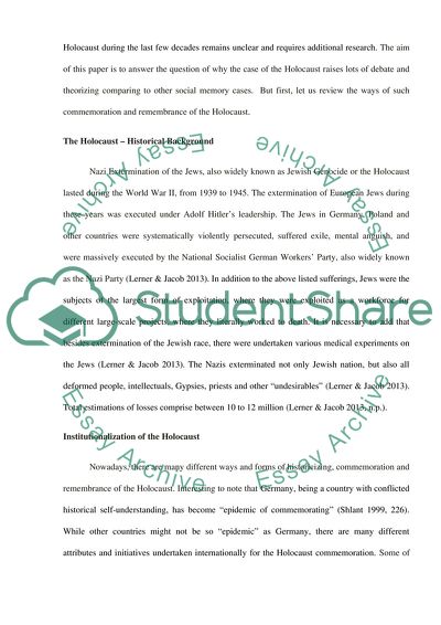 The Holocaust as a Tragic Trauma Drama