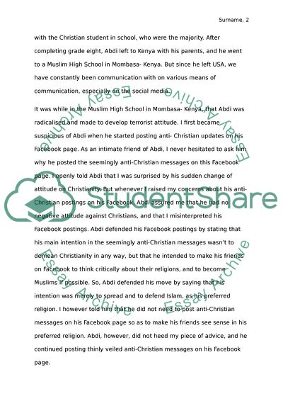 A Fictive Story about Evil