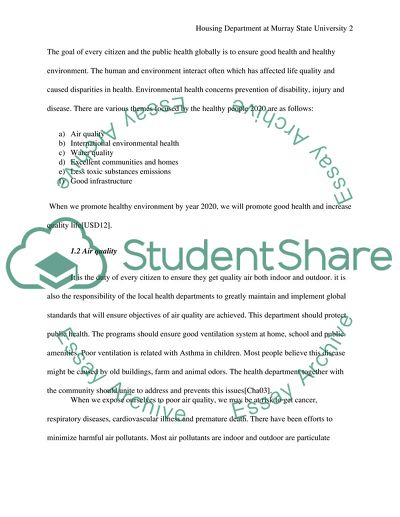 Housing Department at Murray State University