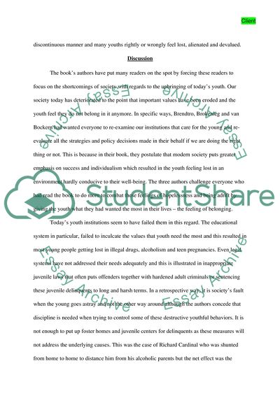 The Analysis of Adolescent Issues