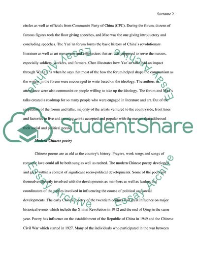 Role of Literature and the Arts in Twentieth-Century China