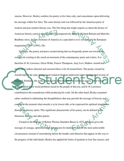 William Ernest Henleys exclusion from the Literary Canon