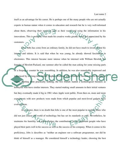 The Icon of Technology: Steven Paul Jobs