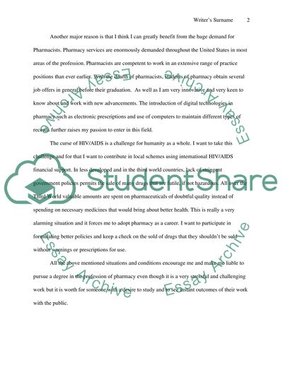 Reason for Choosing Pharmacy