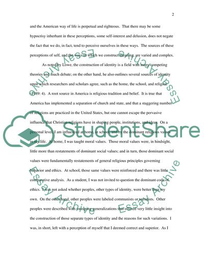 Constructing an Identity: Factors and Possibilities