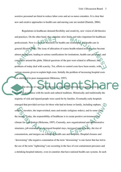 Unit 1 Discussion Board