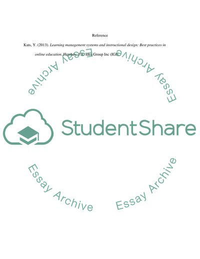 Blended and e-learning environment