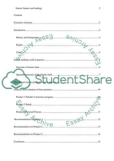 Islamic Finance and Banking