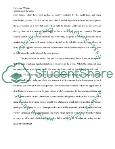 Ethics of the Rich and Poor Nations That Has to Rule the Market Place