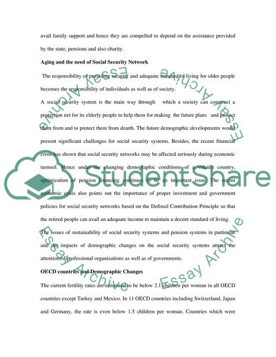 Remodeling Public Funding of Pensions in response to Demographic Change