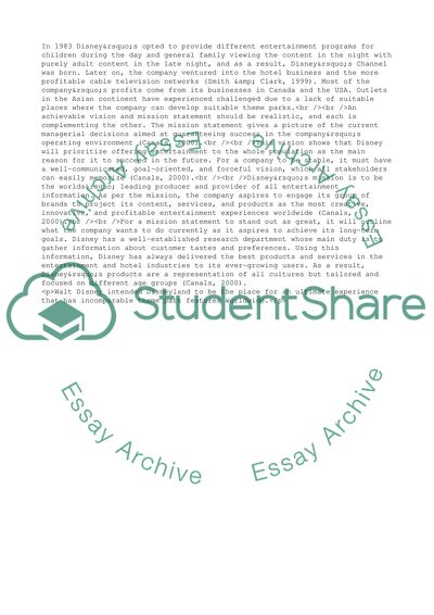 Strategic Organizational Communication in Walt Disney