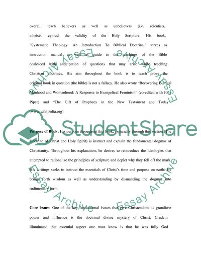 The Doctrine of Christ and Holy Spirit