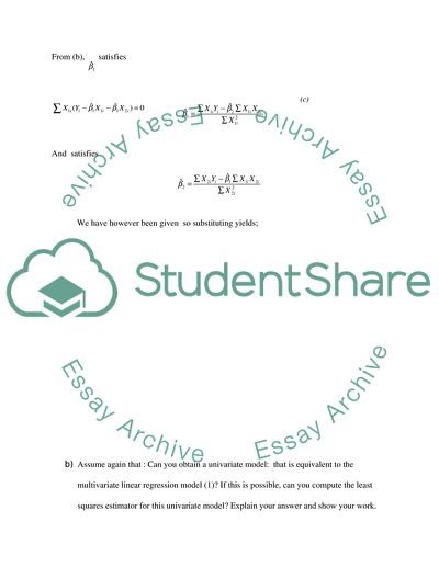 Linear Regression Model
