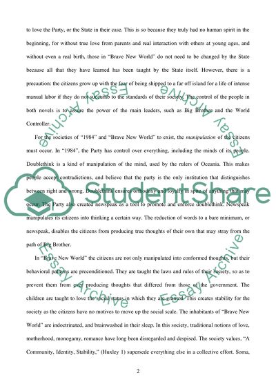 1984 vs. Brave New World