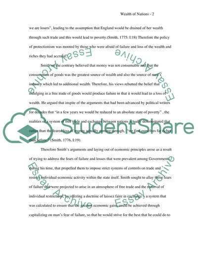 The Possibility of Failure in Wealth of Nations