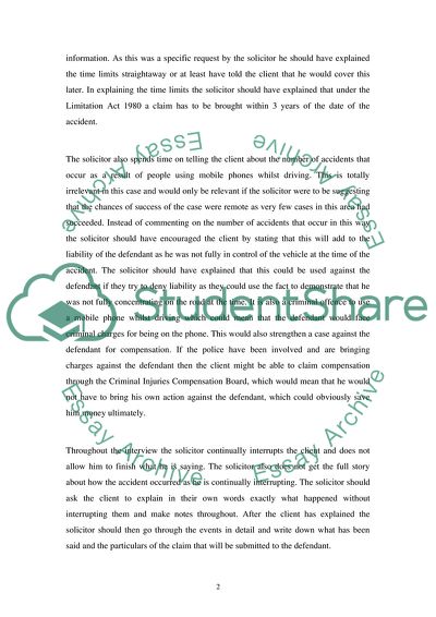 Solicitors Skills for Initial Interview