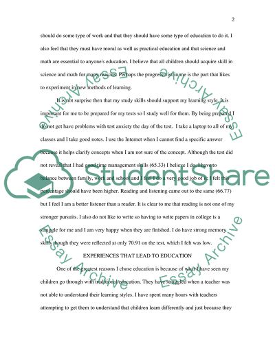 Learning and study skills