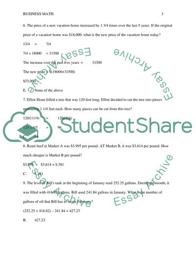Contemporary Business Math for Colleges