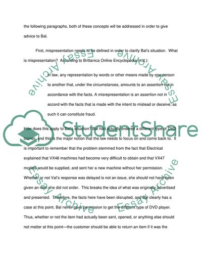 Analysis of Business Law Case