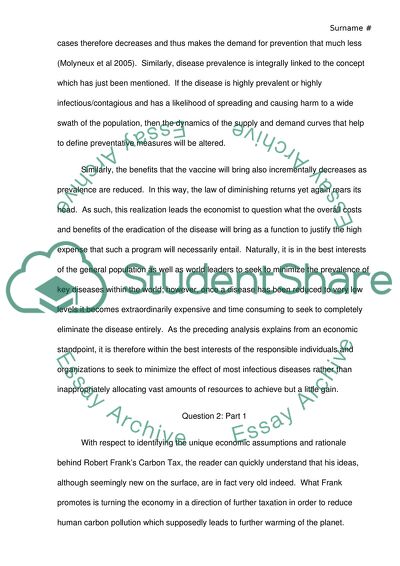 Applying Economic Rationale for Eradication of Diseases and Global Warming