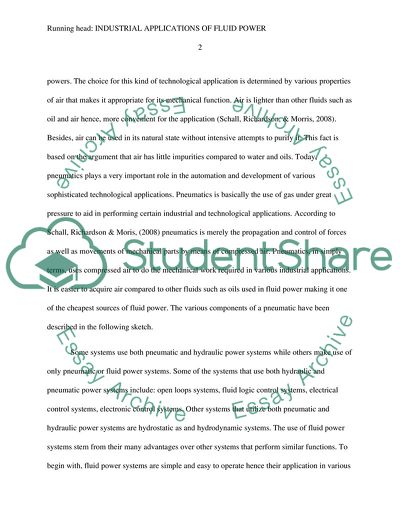 Industrial Applications of Fluid Power