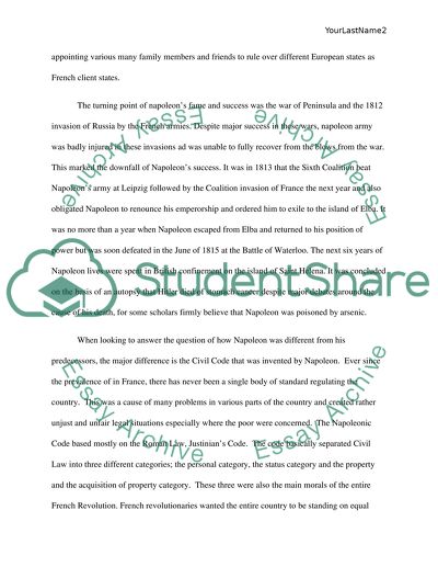 Evaluate how Napoleon both continued and broke from the aims of his revolutionary predecessors