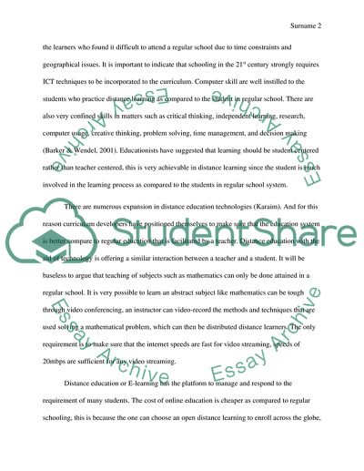 Expansions in Distance Education Technologie