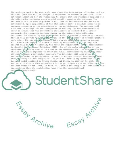 Elicitation as One of the Most Critical Activities in Business Analysis