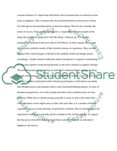 Analysis of Essential Elements for Effectiveness by Abascal Juan