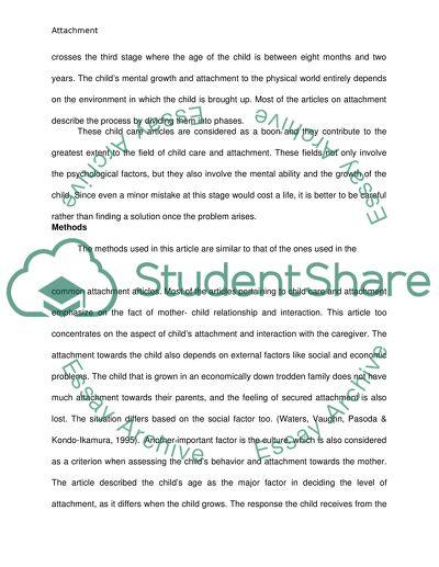 Attachments of Infants