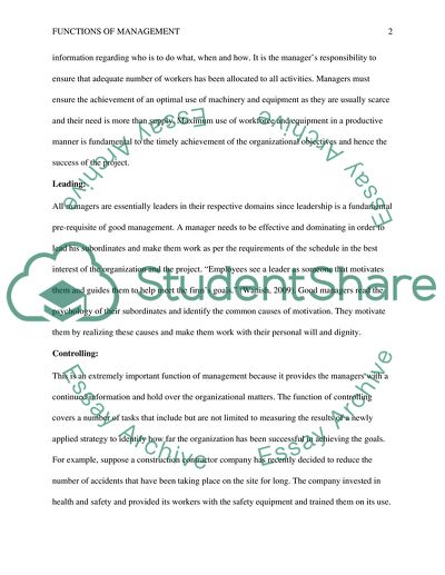 Management principles