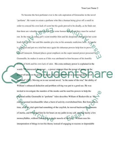 Enhanced Abilities In Suskinds Perfume And Ecos Name Of The Rose