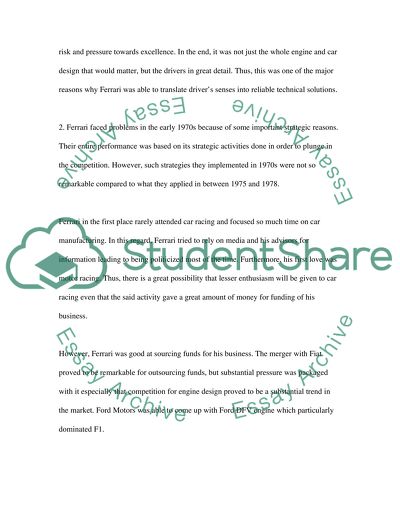 The Strategies Pursued by Ferrari between 1975 and 1978