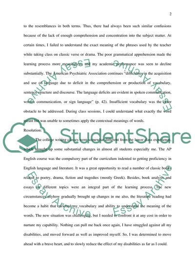 The Form of Certain Difficulties to Read and Write