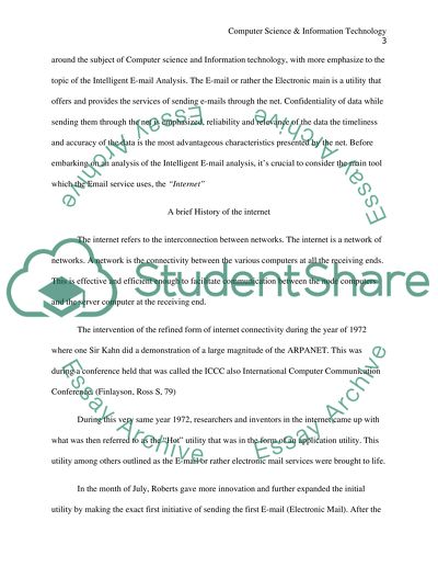 Intelligent E-mail Analysis