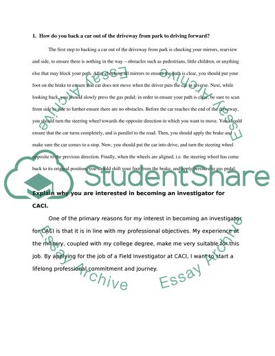 How to back out drive way