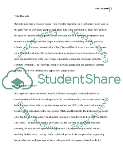 CASE ASSIGNMENT MODULE 5 MGT 516 Total Rewards