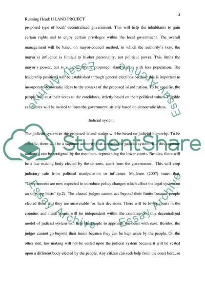 Island Project Issues