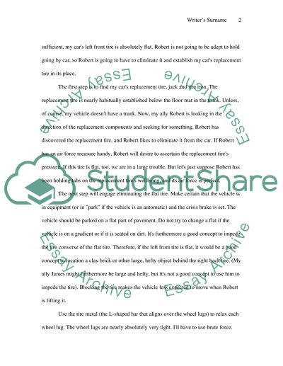 The Process of Changing a Flat Tire