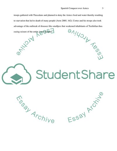 Spanish Conquest over Aztecs