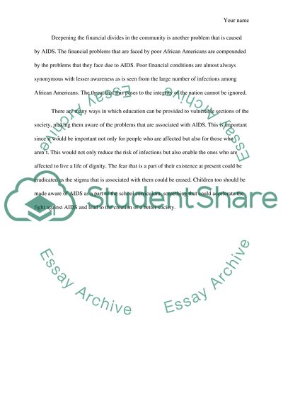 The AIDS Chronicles Here to Represent