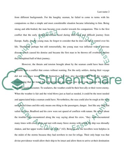 Conflicts Early Settlers in Colonies Faced