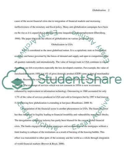 How globalisation can have different impacts on various groups within the same country
