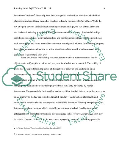 Analysis of the Rationale behind the Rule that Non-charitable Purpose Trusts Are Unenforceable
