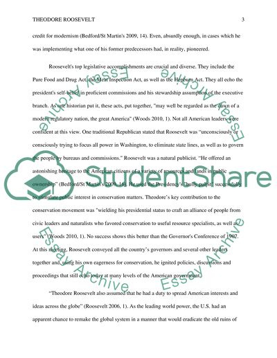 Theodore Roosevelts Main Contributions to American History