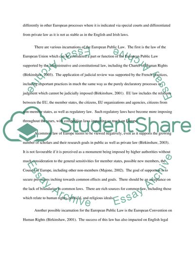 Despite the Failure of the Constitutional Treaty in 2005, Europe Truly Has a Constitution