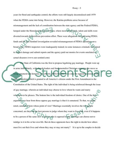 The Two Parties, Schwazzeneggar and Gay Marriage
