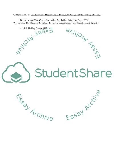 Sociology: Max Weber