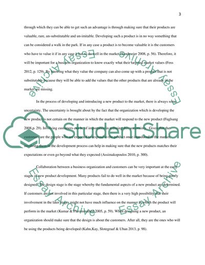 Customer Involvement in New Product Development