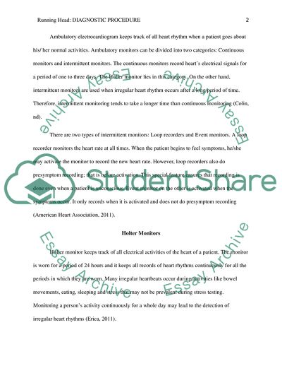 Diagnostic Procedure